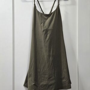 Olive Green Slip Dress